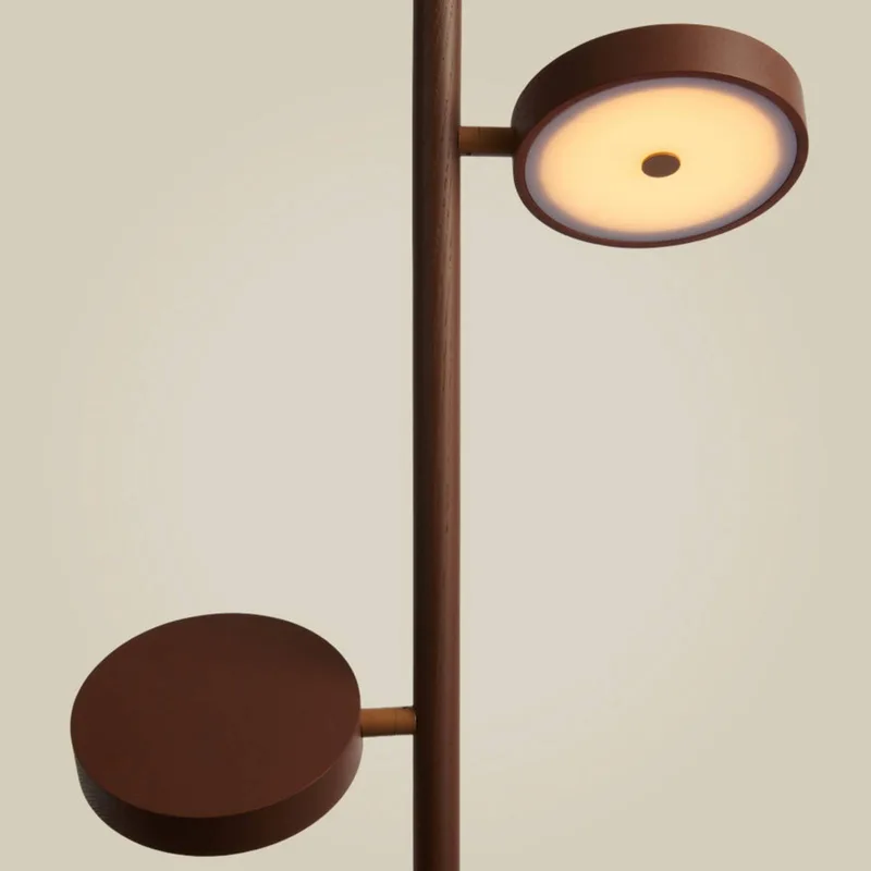 LED vloerlamp Okinawa, 2-lamps, 146 cm, hout de Good&Mojo en Marron – photo produit 5 sur 5