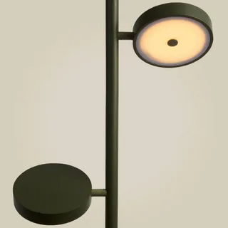 LED vloerlamp Okinawa, 2-lamps, 146 cm, hout från Good&Mojo i Grön – produktbild 4 av 5