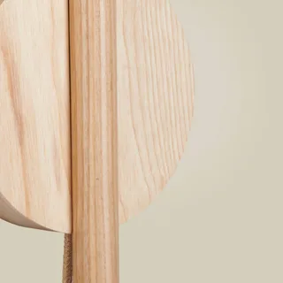 LED wandlamp Okinawa, naturel, stekker, hout fra Good&Mojo i Natur – produktbillede 2 af 4