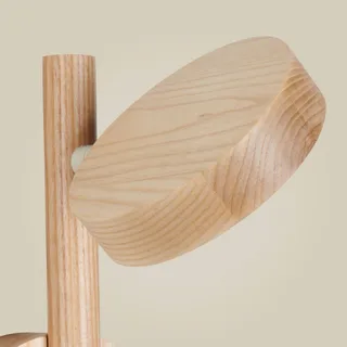 LED wandlamp Okinawa, naturel, stekker, hout fra Good&Mojo i Natur – produktbillede 4 af 4