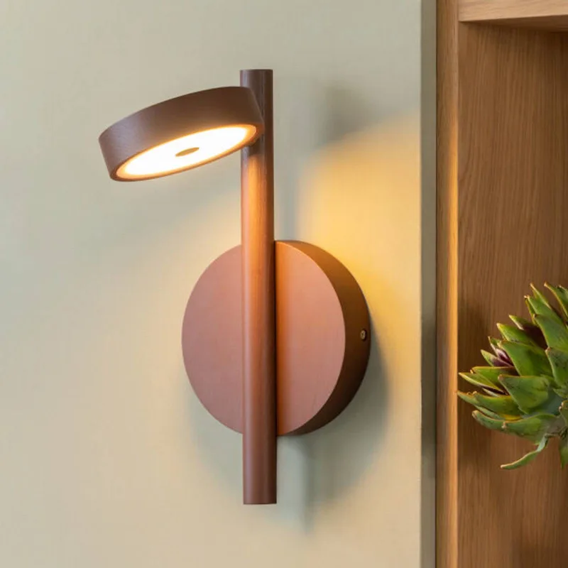 LED wandlamp Okinawa, stekker, hout de Good&Mojo en Marron – photo produit 1 sur 4