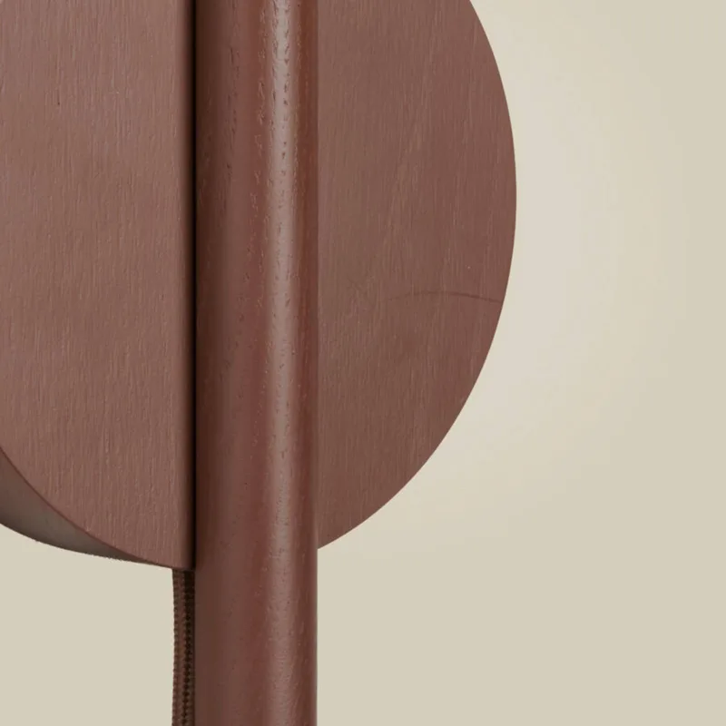 LED wandlamp Okinawa, stekker, hout de Good&Mojo en Marron – photo produit 4 sur 4