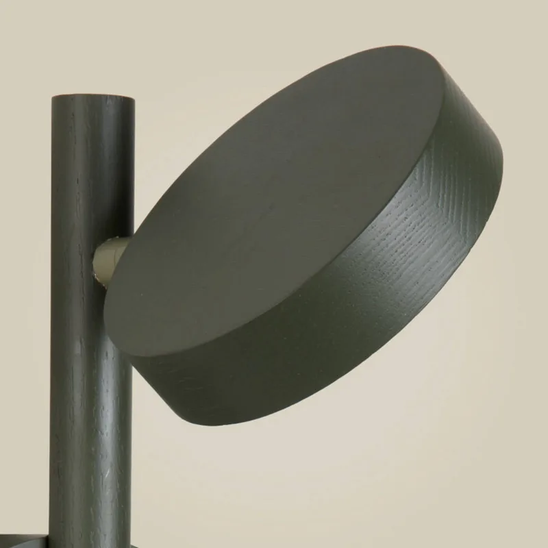 LED wandlamp Okinawa, stekker, hout van Good&Mojo in Groen – productfoto 3 van 4