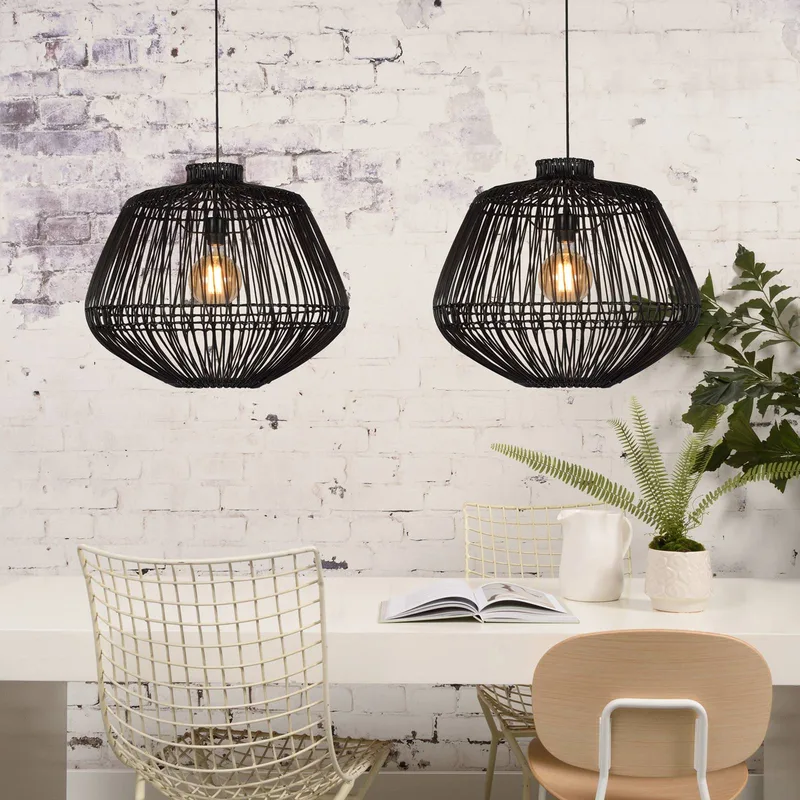 Madagascar hanglamp van Good&Mojo in Zwart – productfoto 4 van 5