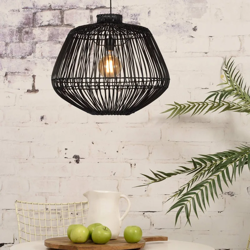 Madagascar hanglamp van Good&Mojo in Zwart – productfoto 2 van 5