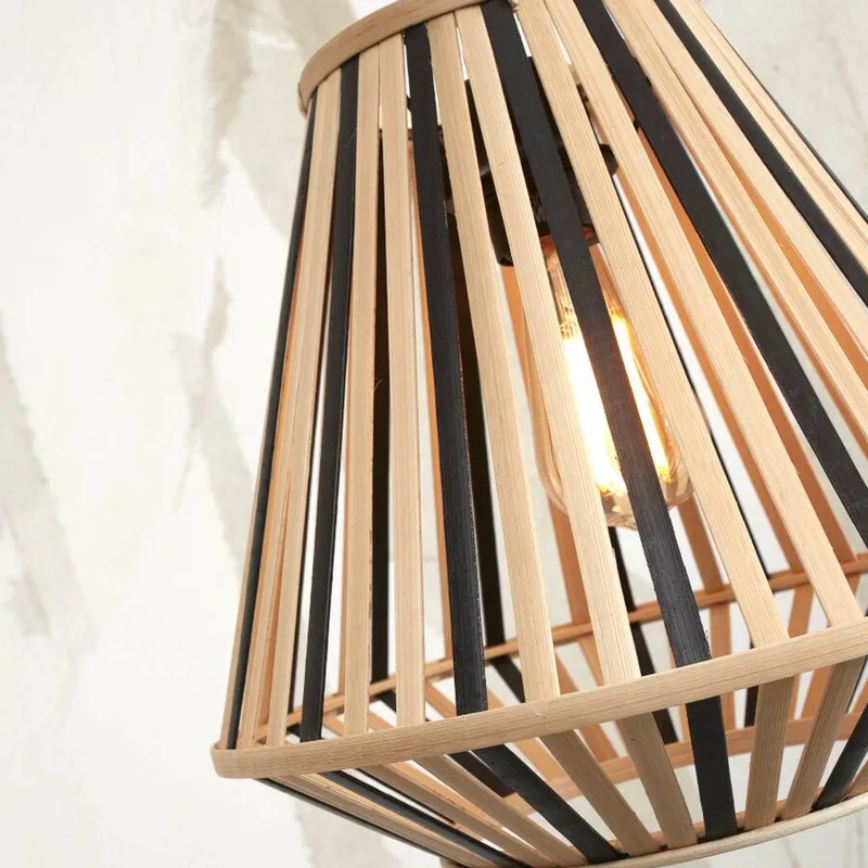 Merapi gulvlampe, natur/sort fra Good&Mojo i Natur, Sort – produktbillede 5 af 5