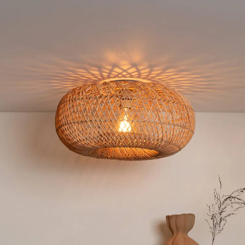 Deckenleuchte ARIZONA, LED wechselbar von Good&Mojo in Natuurlijk bamboe – Produktfoto 1 von 5