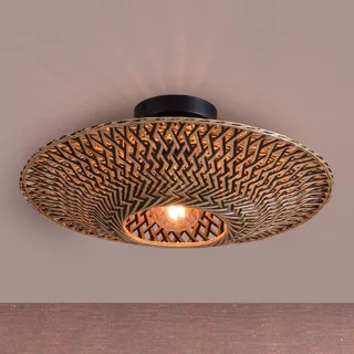 Plafonnier Bali - Bois naturel - Bambou de Good&Mojo en Naturel, Noir – photo produit 1 sur 5
