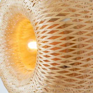 Plafondlamp Barbados, naturel, Ø 35 cm, bamboe E27 de Good&Mojo en Natuurlijk bamboe – photo produit 4 sur 5