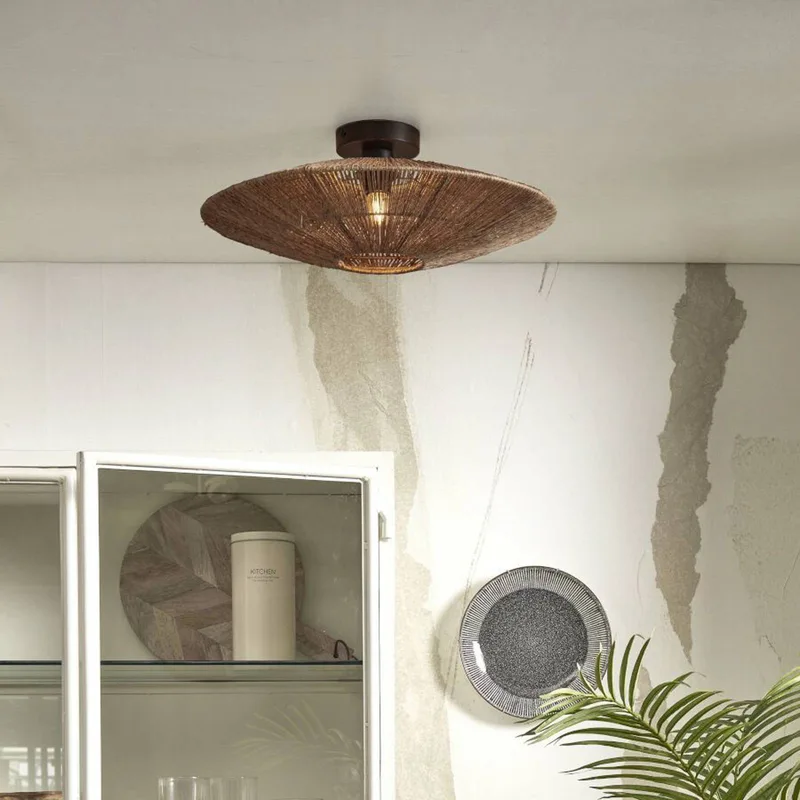 Plafondlamp Iguazu, naturel, Ø 55 cm de Good&Mojo en Natuurkleuren – photo produit 2 sur 5