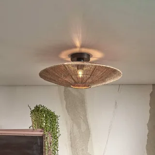 Plafondlamp Iguazu, naturel, Ø 55 cm de Good&Mojo en Natuurkleuren – photo produit 1 sur 5