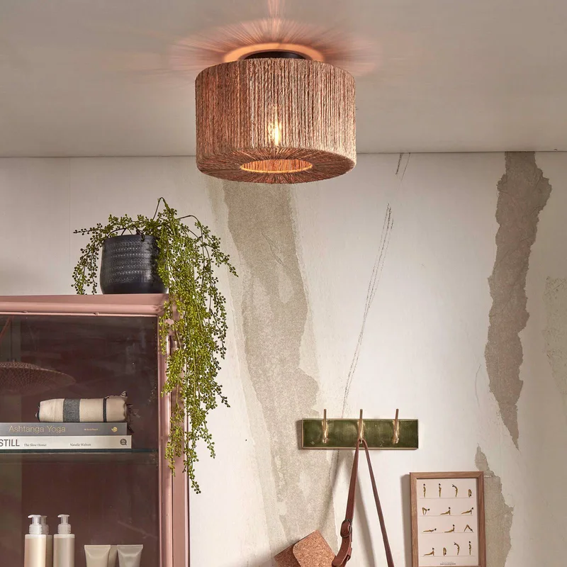 Plafondlamp Iguazu, Ø 30 cm, naturel de Good&Mojo en Naturel – photo produit 2 sur 5