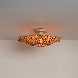plafondlamp Madura, Ø 44 cm, bruin, bamboe, E27 fra Good&Mojo i Natuurlijk bamboe, Brun – produktbillede 1 af 5
