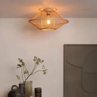 Plafondlamp Maui, naturel, Ø 50 cm, bamboe, E27 de Good&Mojo en Licht hout – photo produit 3 sur 5