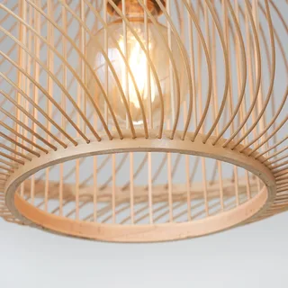 Plafondlamp Maui, naturel, Ø 50 cm, bamboe, E27 de Good&Mojo en Licht hout – photo produit 4 sur 5