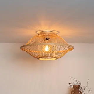 Plafondlamp Maui, naturel, Ø 50 cm, bamboe, E27 de Good&Mojo en Licht hout – photo produit 1 sur 5