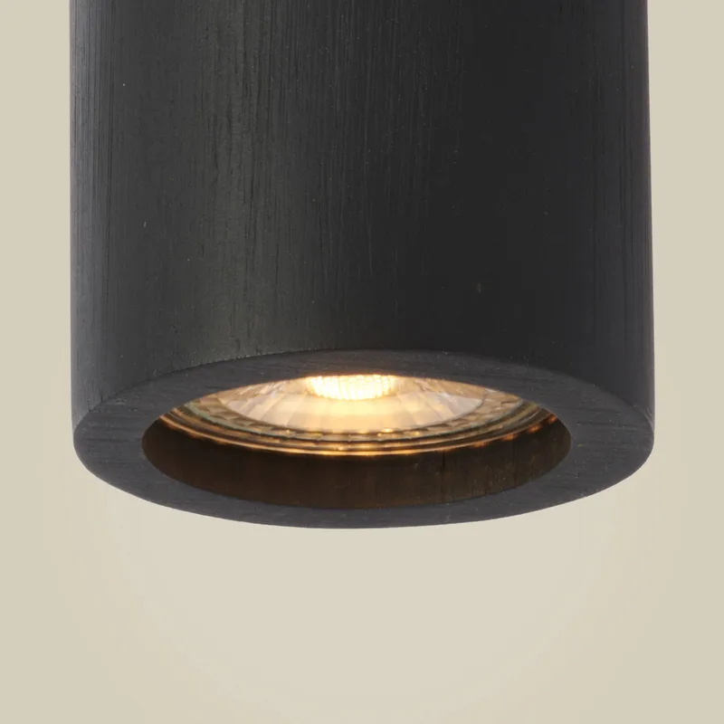 plafondspot Java, 1-lamp, bamboe by Good&Mojo in Black – product photo 4 of 4