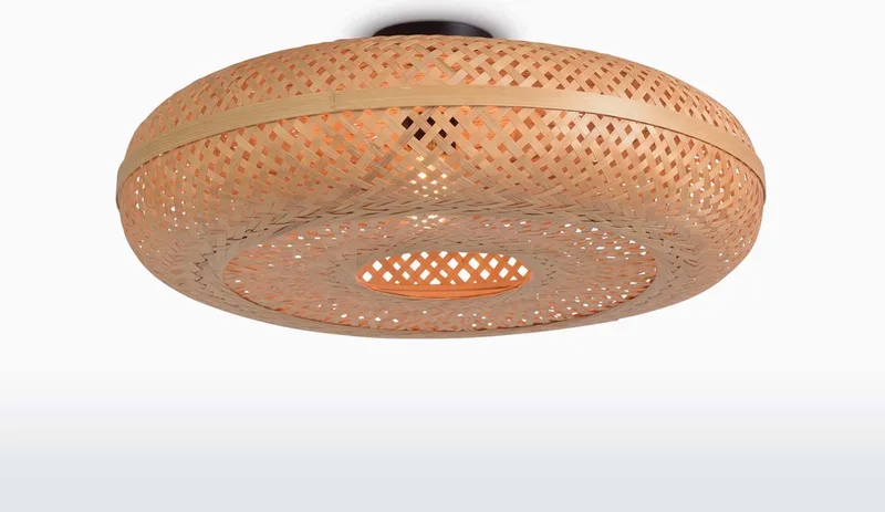 Plafonniere Palawan - Bamboe - Ø60cm - Scandinavisch,Bohemian de Good&Mojo en Marron – photo produit
