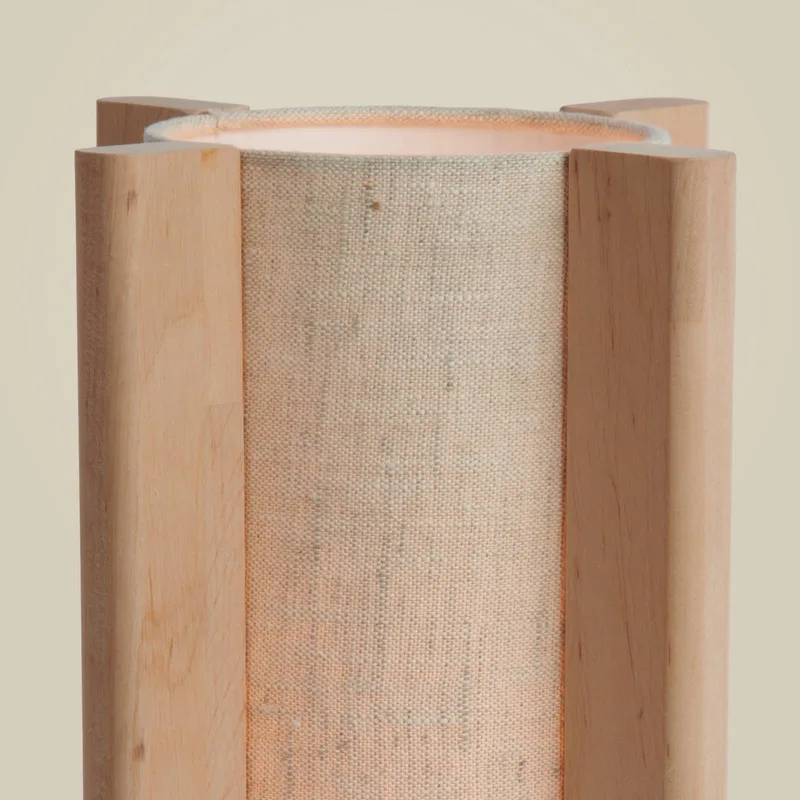 tafellamp Corsica, naturel, 30 cm, elzenhout de Good&Mojo en Naturel – photo produit 5 sur 5