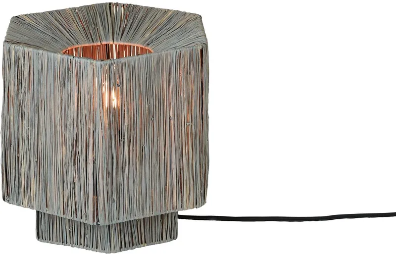 Tafellamp Panama - Lichtgrijs - 26x28x26cm - Bohemian de Good&Mojo en Gris – photo produit