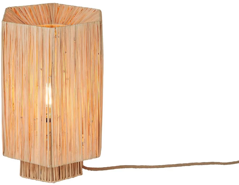 Tafellamp Panama - Naturel - 36x24x36cm - Bohemian de Good&Mojo en Marron – photo produit