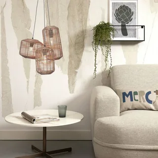 Tanami hanglamp met 3-lamps, naturel de Good&Mojo en Naturel, Noir – photo produit 3 sur 5