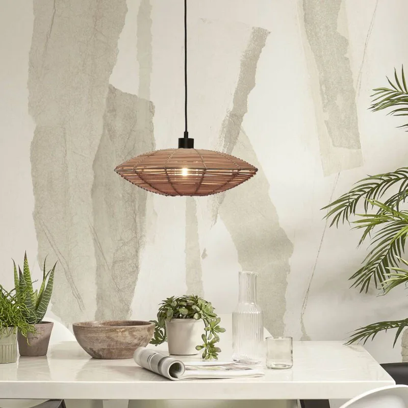 Tanami hanglamp, naturel, Ø 40 cm från Good&Mojo i Natur, Svart – produktbild 1 av 5