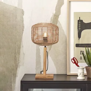 Tanami tafellamp, hoogte 40 cm, naturel van Good&Mojo in Naturel – productfoto 1 van 5