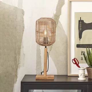 Suspension rotin brun ø18cm de Good&Mojo en Naturel – photo produit 1 sur 5