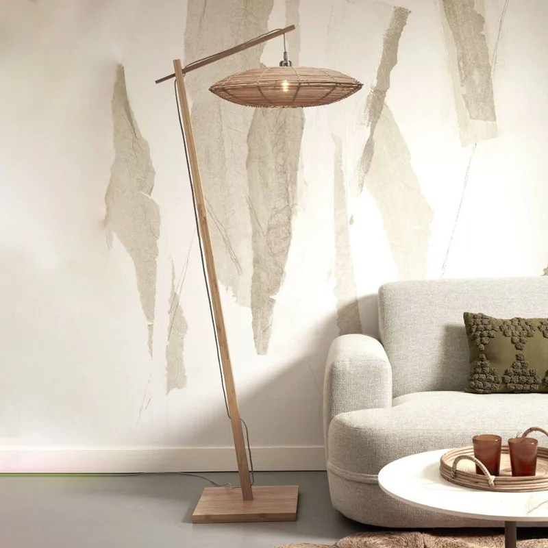 Tanami vloerlamp 55 x 14 cm naturel de Good&Mojo en Naturel – photo produit 2 sur 5