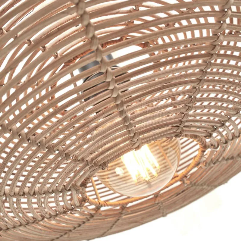 Tanami vloerlamp 55 x 14 cm wit/naturel de Good&Mojo en Naturel, Blanc – photo produit 3 sur 5