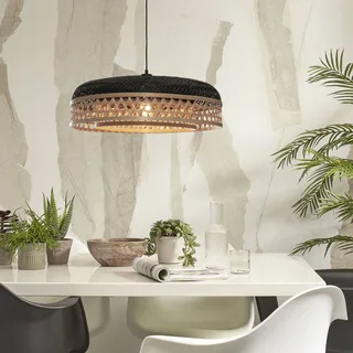 Ubud hanglamp Ø 60 cm naturel/zwart de Good&Mojo en Naturel, Noir – photo produit 2 sur 5