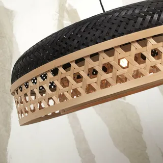 Ubud hanglamp Ø 60 cm naturel/zwart de Good&Mojo en Naturel, Noir – photo produit 5 sur 5