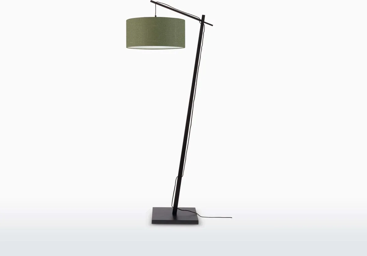 Vloerlamp Andes - Zwart/Groen - 72x47x176cm - Scandinavisch,Bohemian - Staande lampen voor Woonkamer - Slaapkamer van Good&Mojo in Groen – productfoto