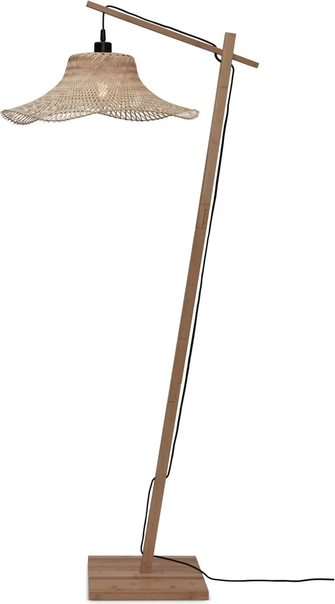 Vloerlamp Ibiza - Bamboe - 77x50x150cm - Bohemian - Staande lampen voor Woonkamer - Slaapkamer de Good&Mojo en Marron – photo produit