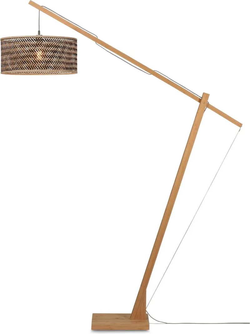 Lampadaire bambou brun ø50cm de Good&Mojo en Marron – photo produit