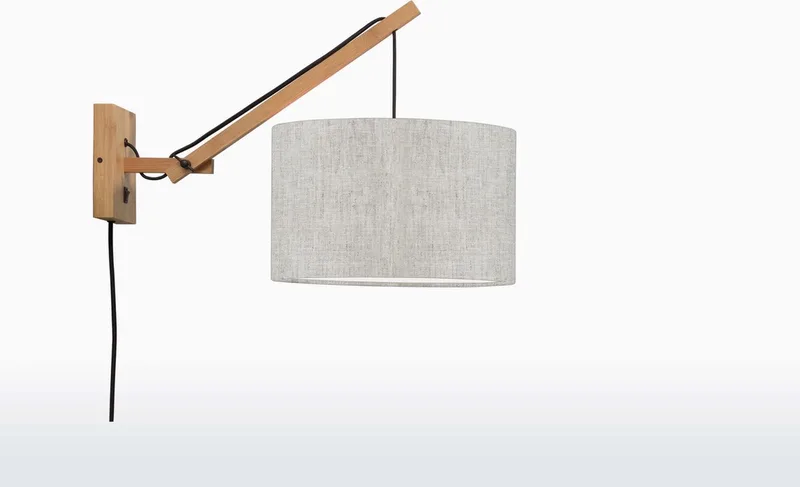 Wandlamp Andes - Bamboe/Naturel - 50x32x45cm - Binnen Scandinavisch,Bohemian von Good&Mojo in Braun – Produktfoto