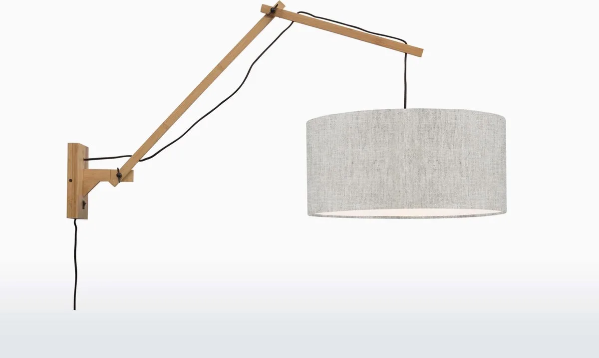 Wandlamp Andes - Bamboe/Naturel - 95x47x55cm - Binnen Scandinavisch,Bohemian de Good&Mojo en Marron – photo produit