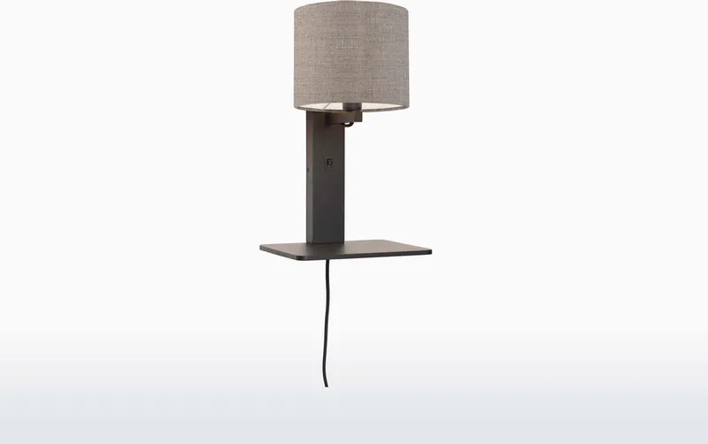 Wandlamp Andes - Bamboe Zwart/Taupe - 19x24x36cm - Binnen Scandinavisch,Bohemian från Good&Mojo i Svart – produktbild