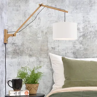 wandlamp Andes, Ø 32 cm, wit, verstelbaar från Good&Mojo i Natur, Vit – produktbild 3 av 5