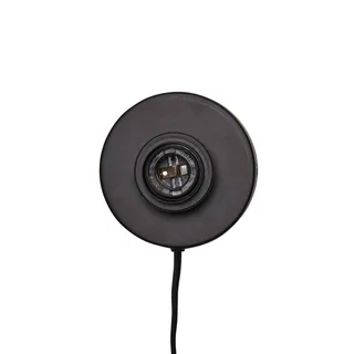 wandlamp Andros, zwart/naturel, stekker, Ø 45 cm från Good&Mojo i Natuurkleurig, Svart – produktbild 5 av 5