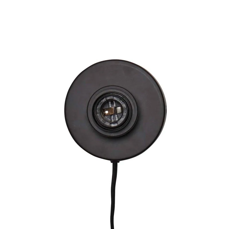 wandlamp Andros, zwart/naturel, stekker, Ø 45 cm från Good&Mojo i Natuurkleurig, Svart – produktbild 5 av 5