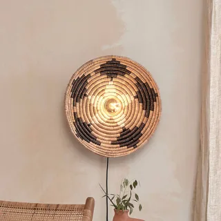 Applique herbe de mer noir ø45cm de Good&Mojo en Natuurkleuren, Noir, Blanc – photo produit 1 sur 5