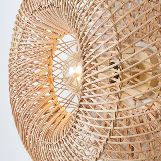 Applique avec prise Arizona - Beige - Rotin de Good&Mojo en Natuurlijk bamboe – photo produit 4 sur 5