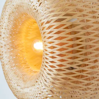 wandlamp Barbados, naturel Ø 35 cm Bamboe stekker fra Good&Mojo i Natuurlijk bamboe – produktbillede 4 af 5