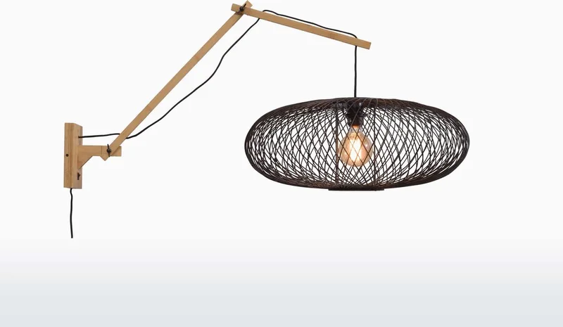 Applique en bambou noir L105cm de Good&Mojo en Marron – photo produit