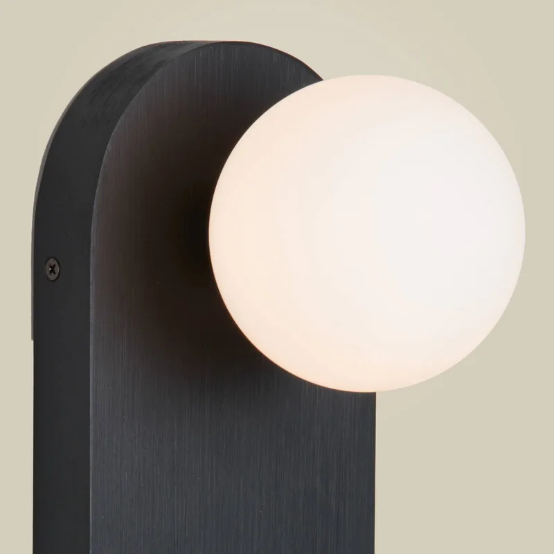 wandlamp Java, glas/bamboe, stekker fra Good&Mojo i Sort – produktbillede 5 af 5