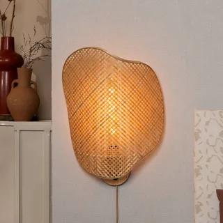 wandlamp Kinabalu, naturel, 50 cm, bamboe stekker von Good&Mojo in Natuurlijk bamboe – Produktfoto 1 von 5
