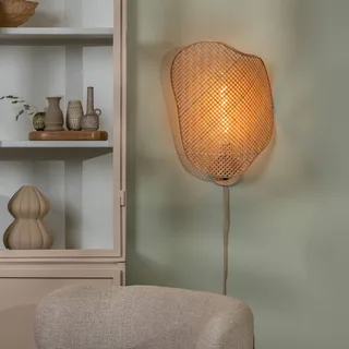 wandlamp Kinabalu, naturel, 50 cm, bamboe stekker von Good&Mojo in Natuurlijk bamboe – Produktfoto 2 von 5