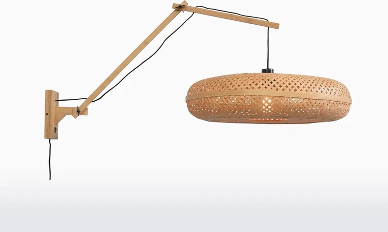 Wandlamp Palawan - Bamboe - 105x60x55cm - Binnen Scandinavisch,Bohemian de Good&Mojo en Marron – photo produit